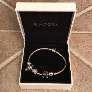 Women’s pandora bracelet with charms